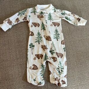 Baby Essentials Bamboo Brown Bear Pajamas